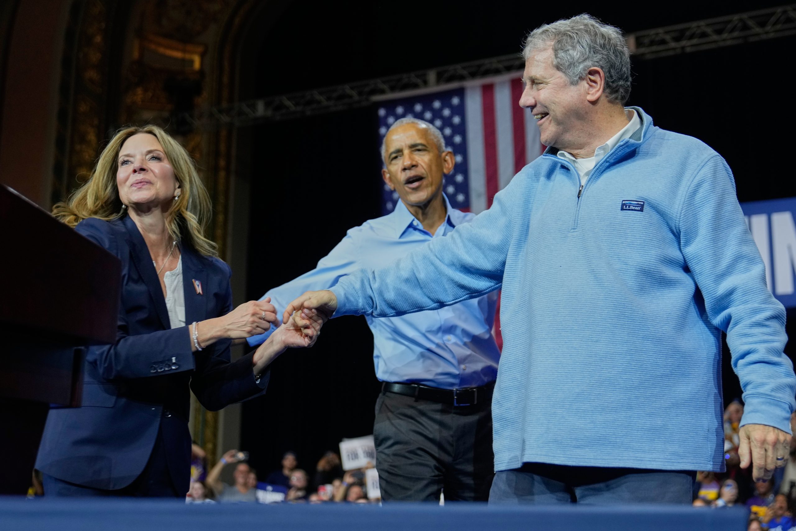 Barack Obama and Ohio Democrats campaign against Trump in Cleveland